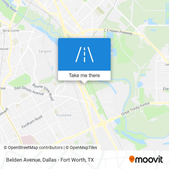 Belden Avenue map