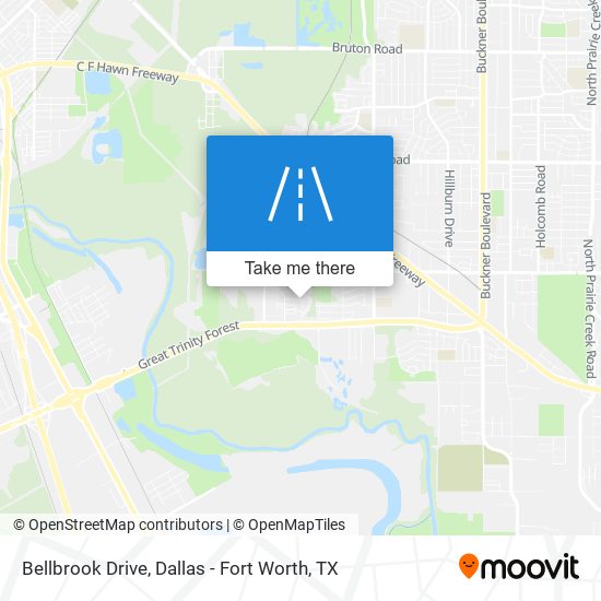 Mapa de Bellbrook Drive