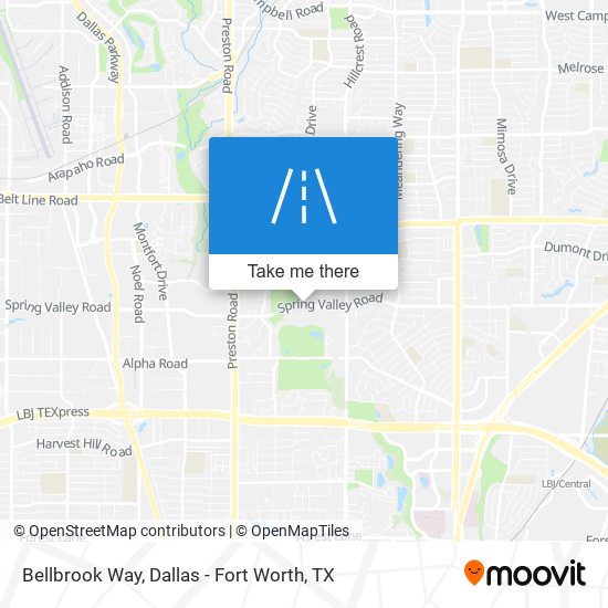 Bellbrook Way map