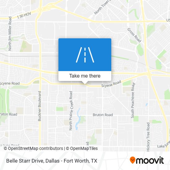 Belle Starr Drive map