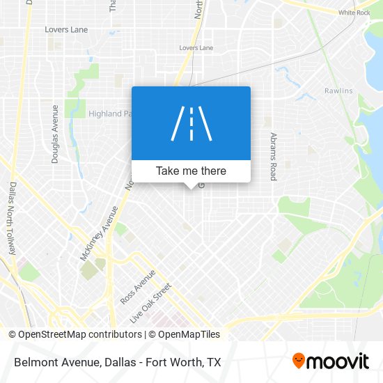 Belmont Avenue map