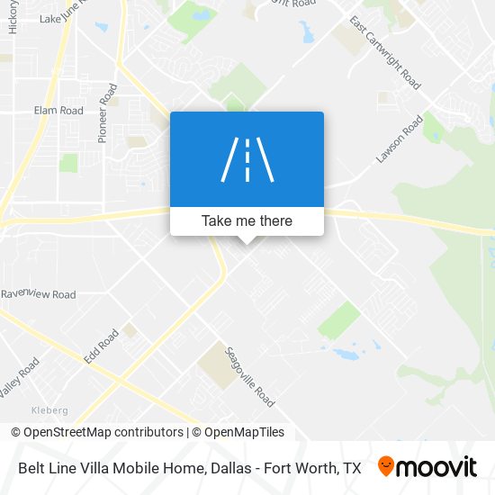 Belt Line Villa Mobile Home map