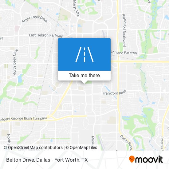 Belton Drive map