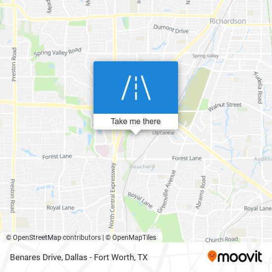 Benares Drive map