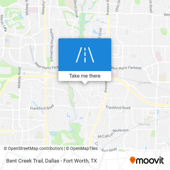 Bent Creek Trail map