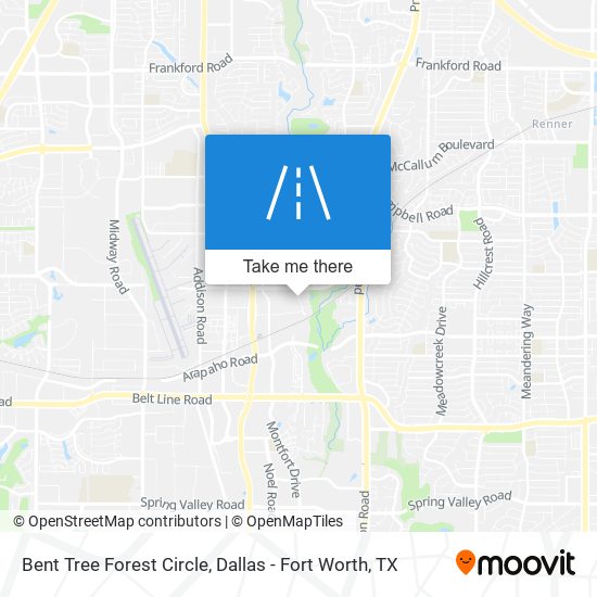 Mapa de Bent Tree Forest Circle