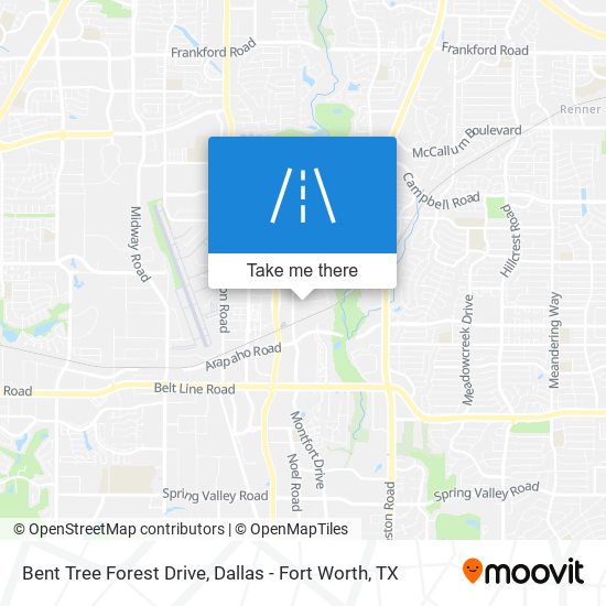 Mapa de Bent Tree Forest Drive