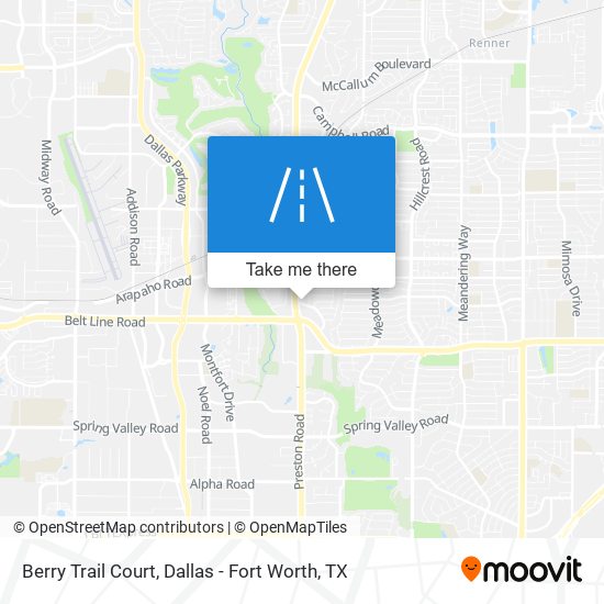 Berry Trail Court map