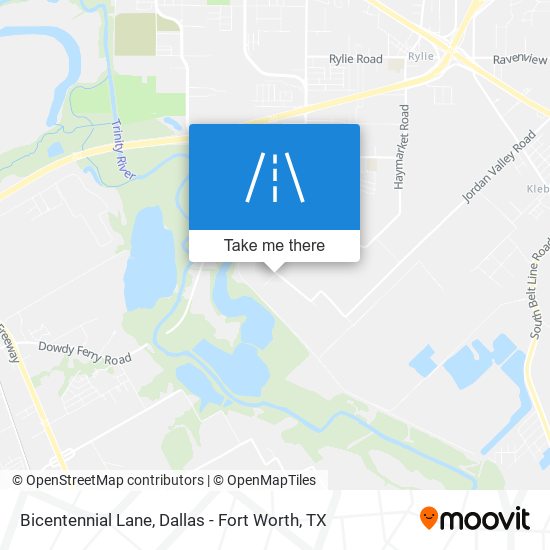 Bicentennial Lane map