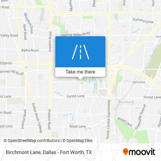 Birchmont Lane map
