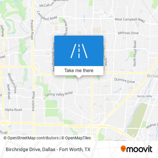 Birchridge Drive map