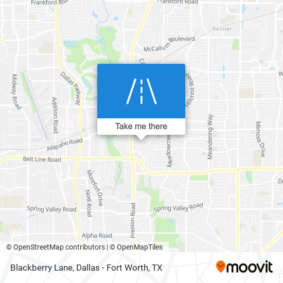 Blackberry Lane map