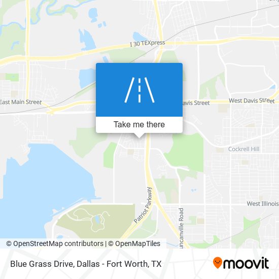 Mapa de Blue Grass Drive