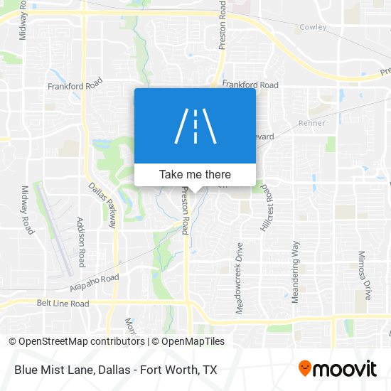 Mapa de Blue Mist Lane