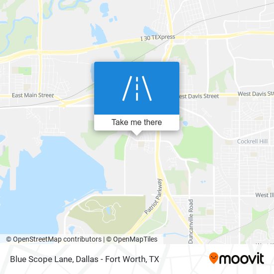 Mapa de Blue Scope Lane