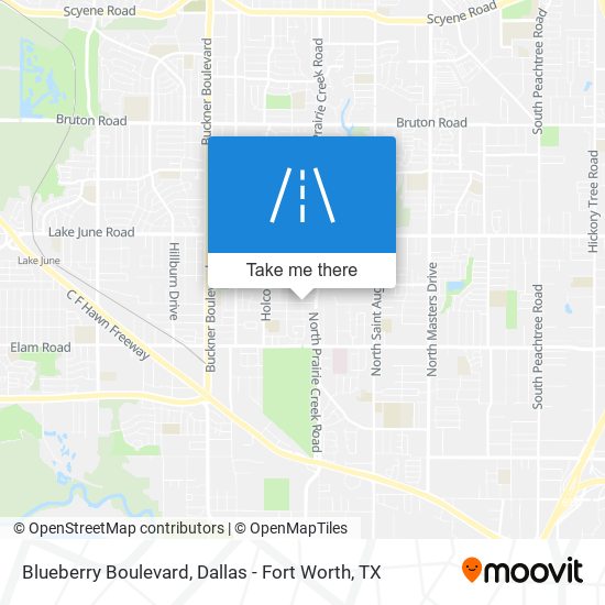 Blueberry Boulevard map