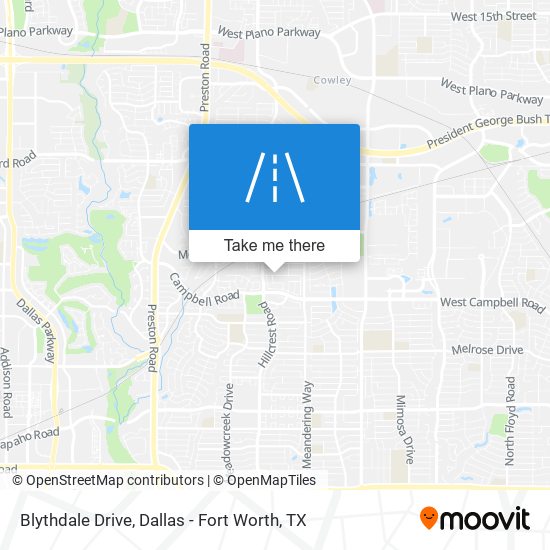Blythdale Drive map