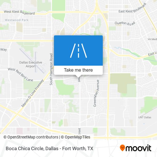 Boca Chica Circle map
