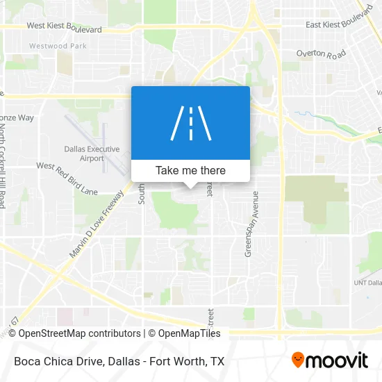 Boca Chica Drive map