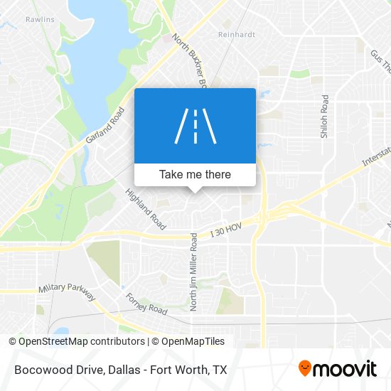 Mapa de Bocowood Drive