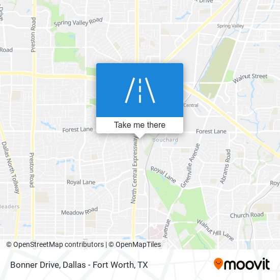 Bonner Drive map