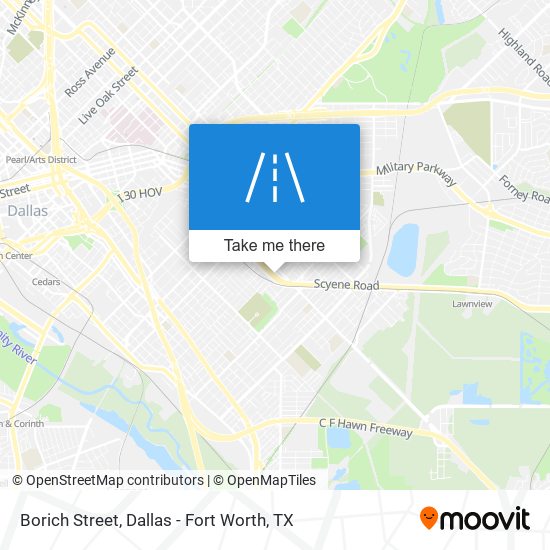 Borich Street map