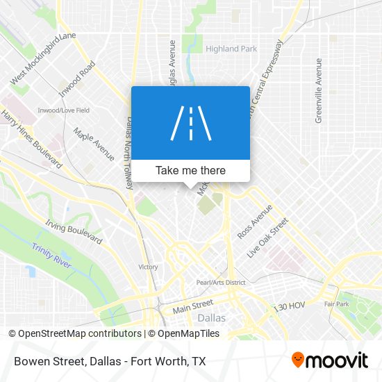 Bowen Street map