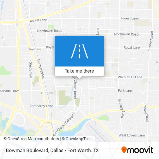 Bowman Boulevard map