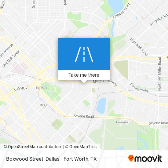 Boxwood Street map