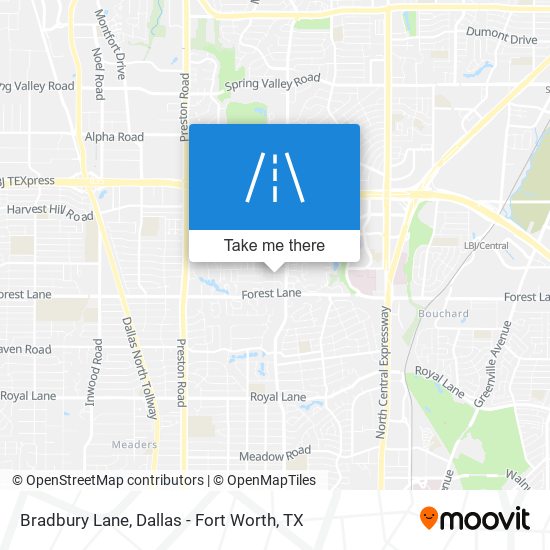 Bradbury Lane map