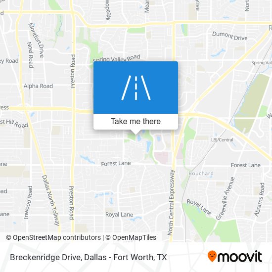 Mapa de Breckenridge Drive