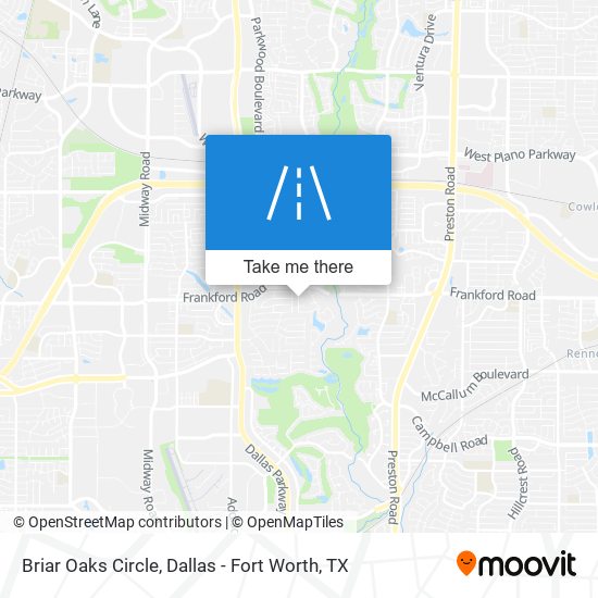 Mapa de Briar Oaks Circle