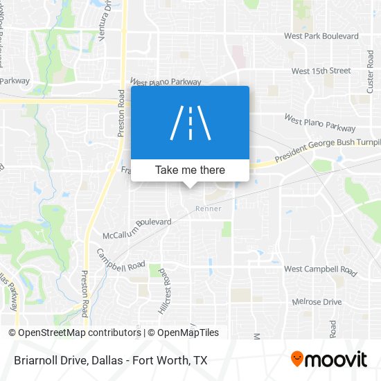 Briarnoll Drive map