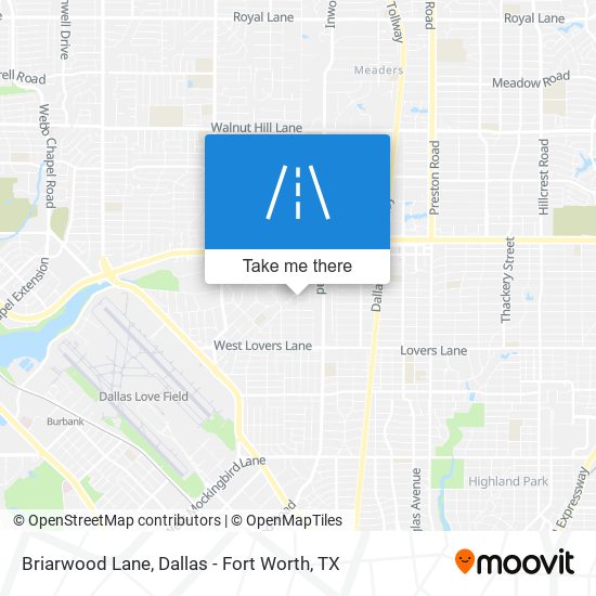 Briarwood Lane map