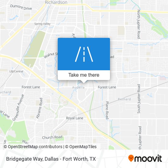 Bridgegate Way map