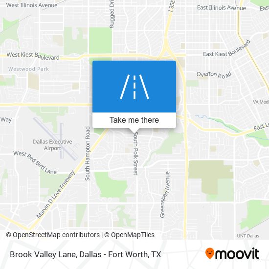 Brook Valley Lane map