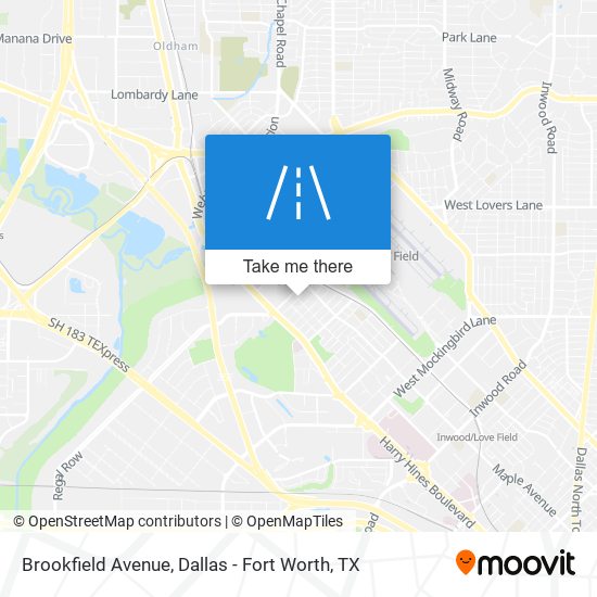 Brookfield Avenue map