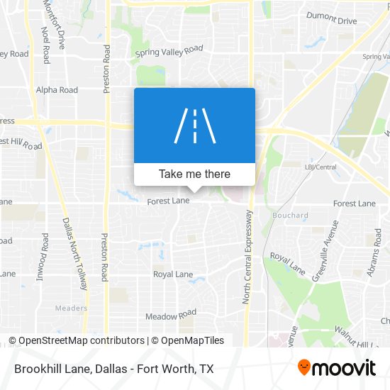 Brookhill Lane map