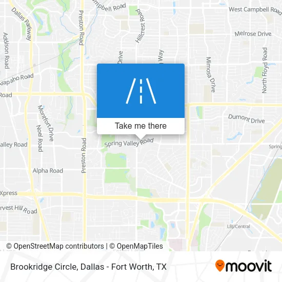 Brookridge Circle map