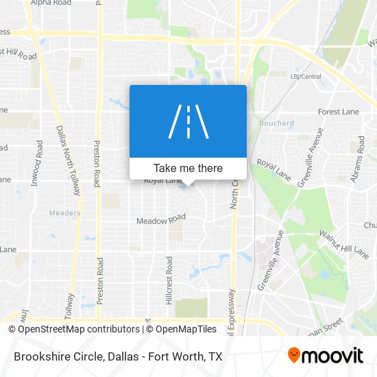 Brookshire Circle map