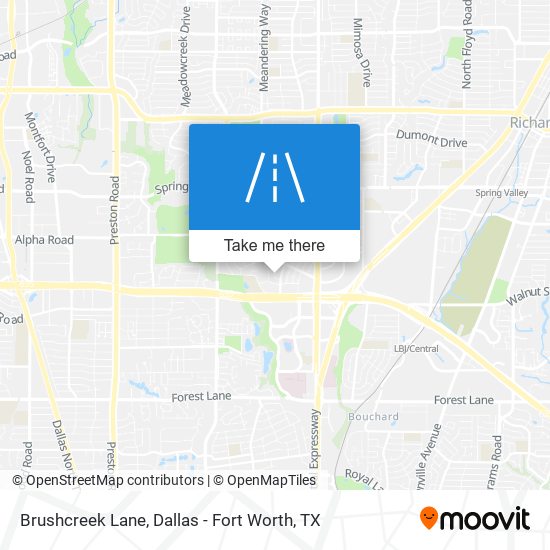 Brushcreek Lane map