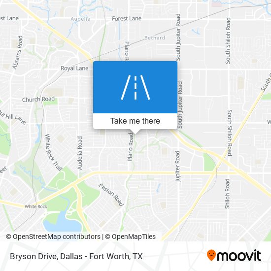 Bryson Drive map