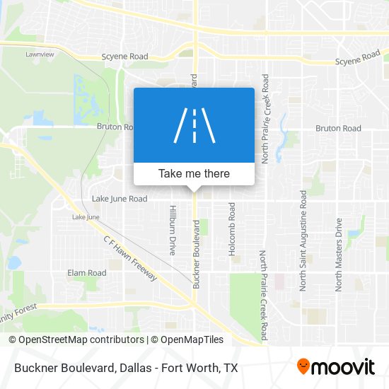 Buckner Boulevard map