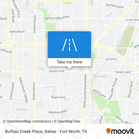 Buffalo Creek Place map