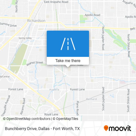 Bunchberry Drive map