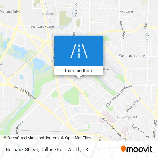 Burbank Street map