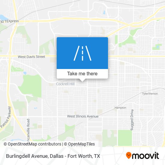 Burlingdell Avenue map