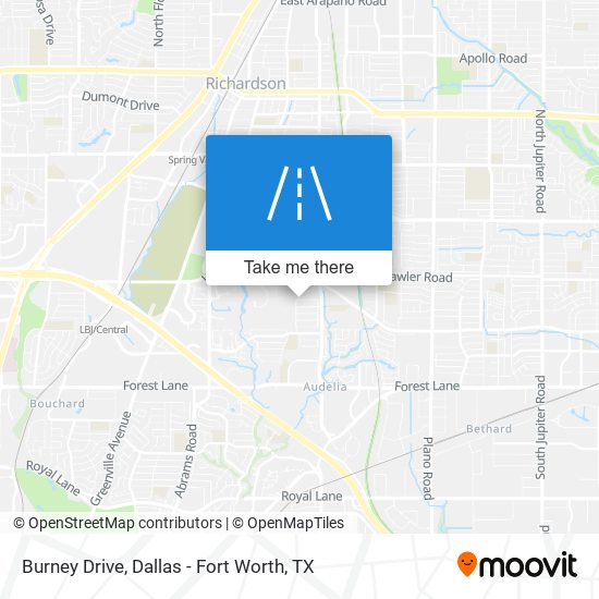 Burney Drive map