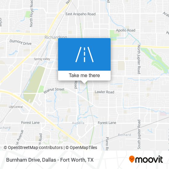 Burnham Drive map