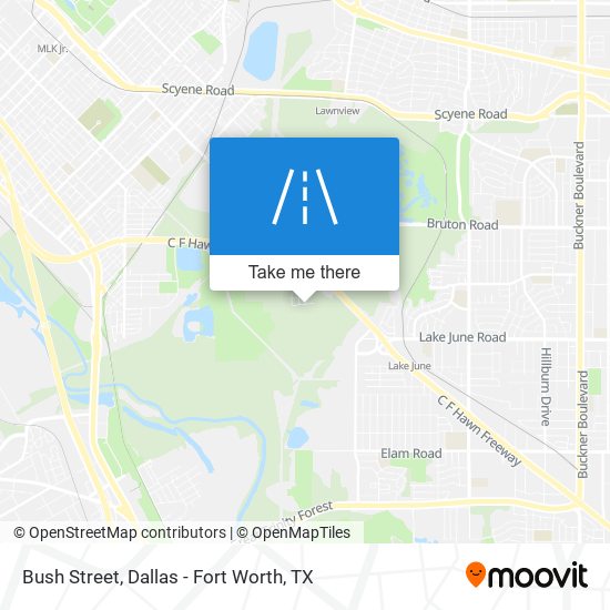 Bush Street map